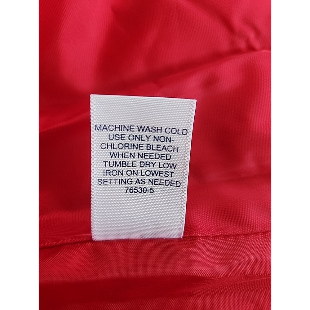 St Johns Bay Womens Quilted Puffer Vest XXL Red Black Buffalo Plaid Preppy Trad - Picture 11 of 13